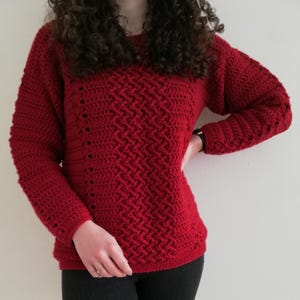 Crochet sweater/spencer pattern, Alacritas sweater, oversized crochet pullover, PDF crochet women jumper pattern sizes S (M, L, XL, 2X, 3X)
