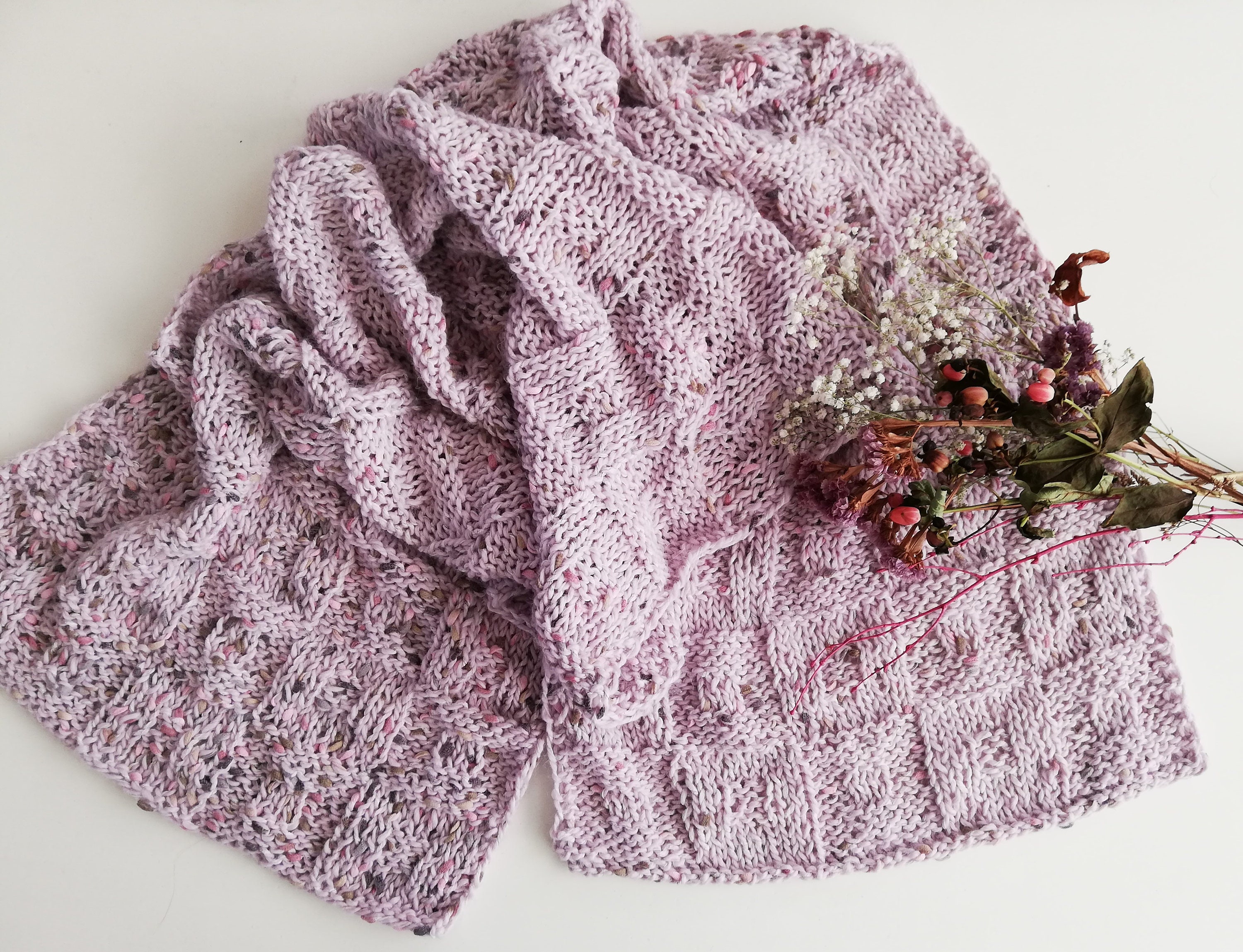 Knitting Shawl Pattern / Beginners Knitting Pattern / Chunky Knitting