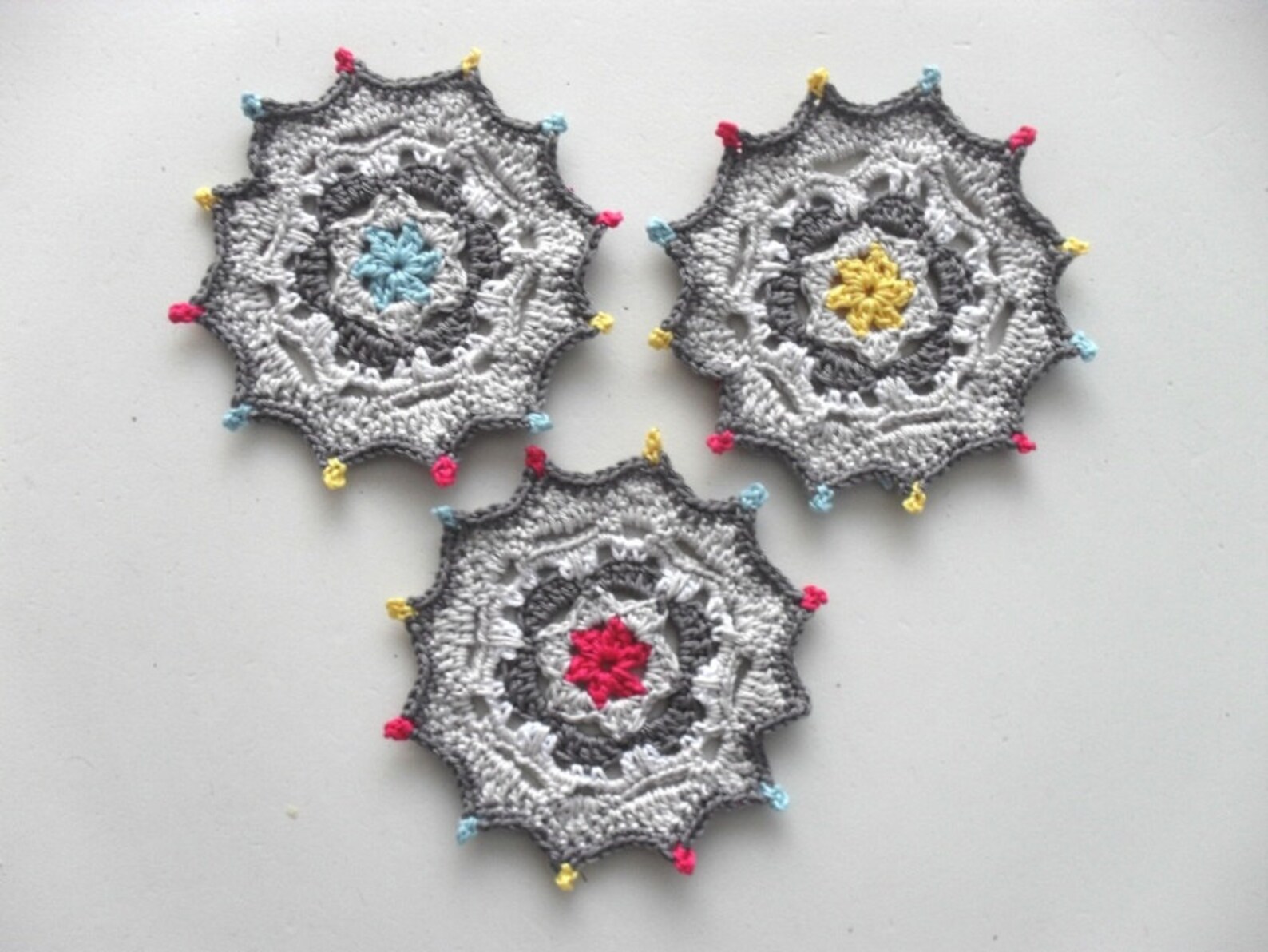 Crochet Coasters Pattern Crochet mandala Coasters with Etsy