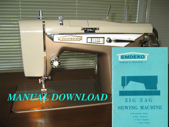 emdeko morse sewing machine owners manual sewing manual mores etsy