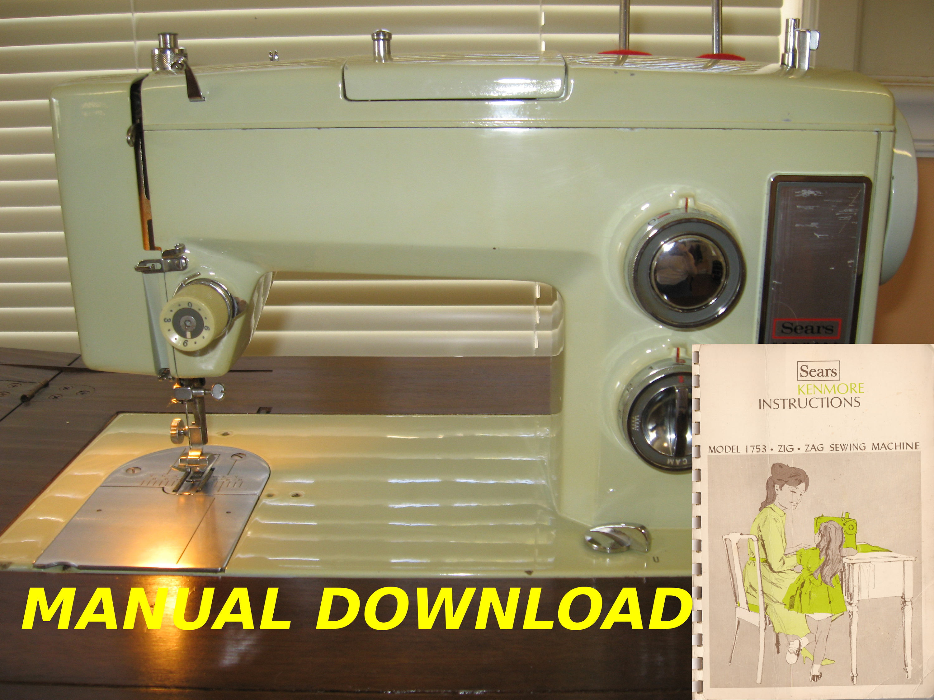 Sears Kenmore sewing machine Owners manual model 1753 Kenmore Etsy