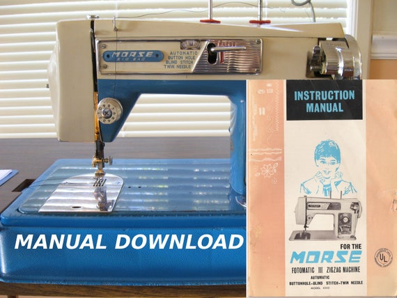 morse sewing machine morse fotomatic iii owners manual etsy