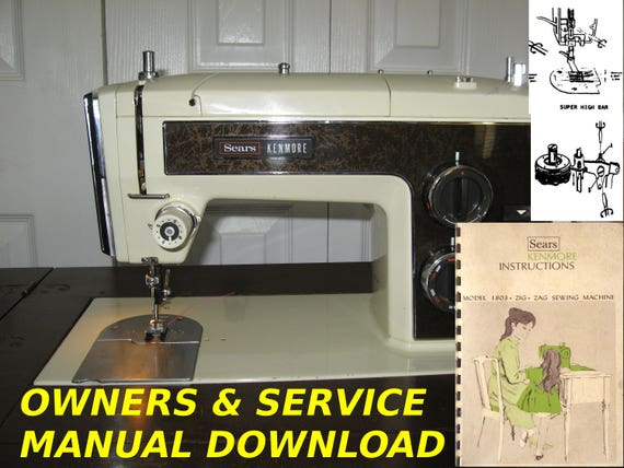 Sears Kenmore Model 40 Sewing Machine Owners Manual Service Etsy Magnificent Kenmore Sewing Machine Manuals Sears Kenmore Model 40 Sewing Machine Owners Manual Service Etsy Magnificent Kenmore Sewing Machine Manuals