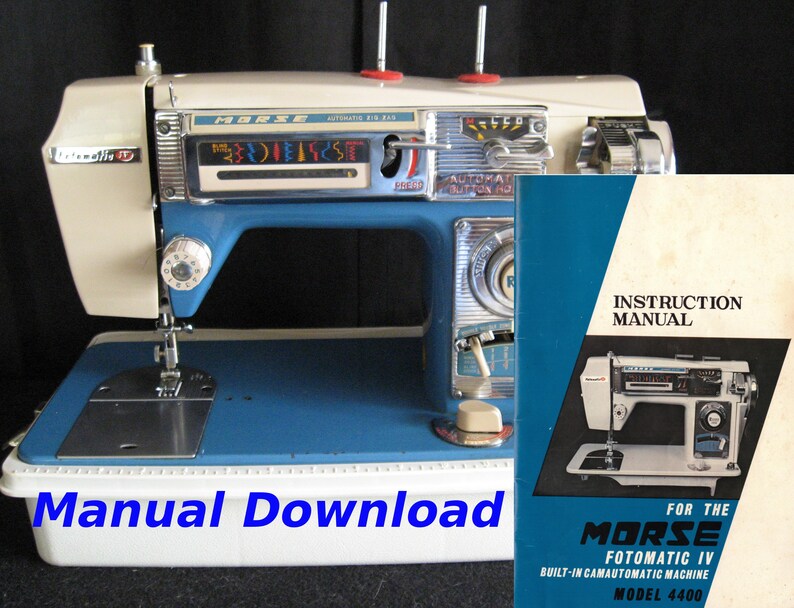 Morse sewing machine Morse Fotomatic IV 4 MODEL 4400 owners Etsy
