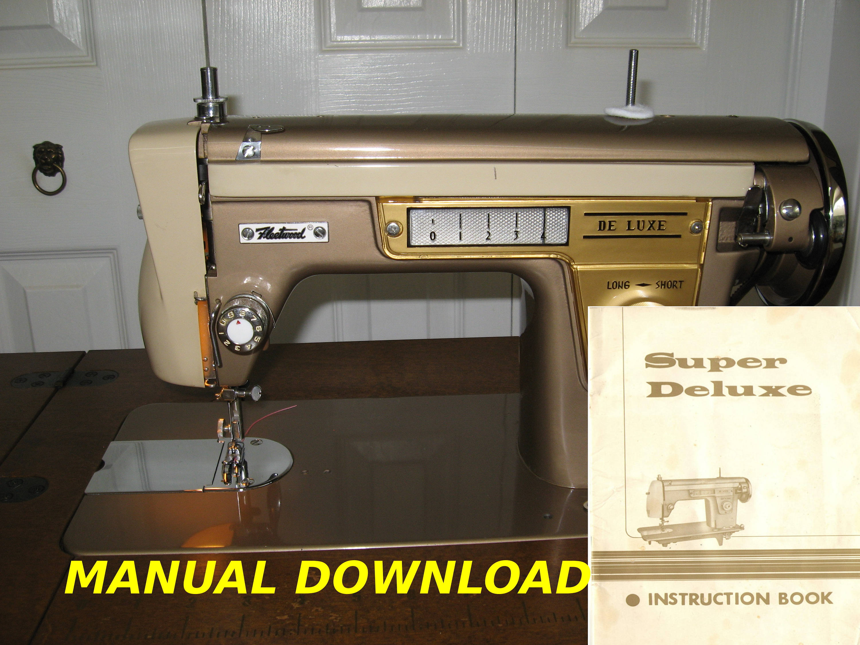 Deluxe Sewing machine Owners user operators Manual Fleetwood Etsy