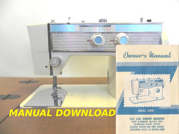 Modernage Sewing Machine Owners Manual Morse Model 5900 Sewing Etsy