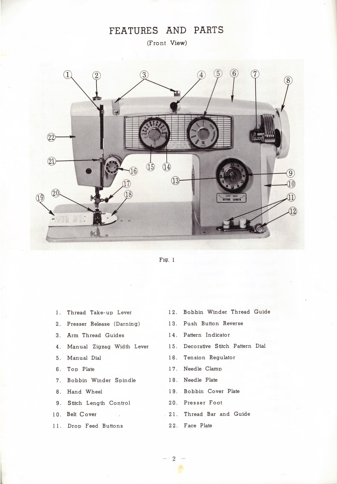 Underwood Dressmaker Sewing machine Owners Manual parts list Etsy