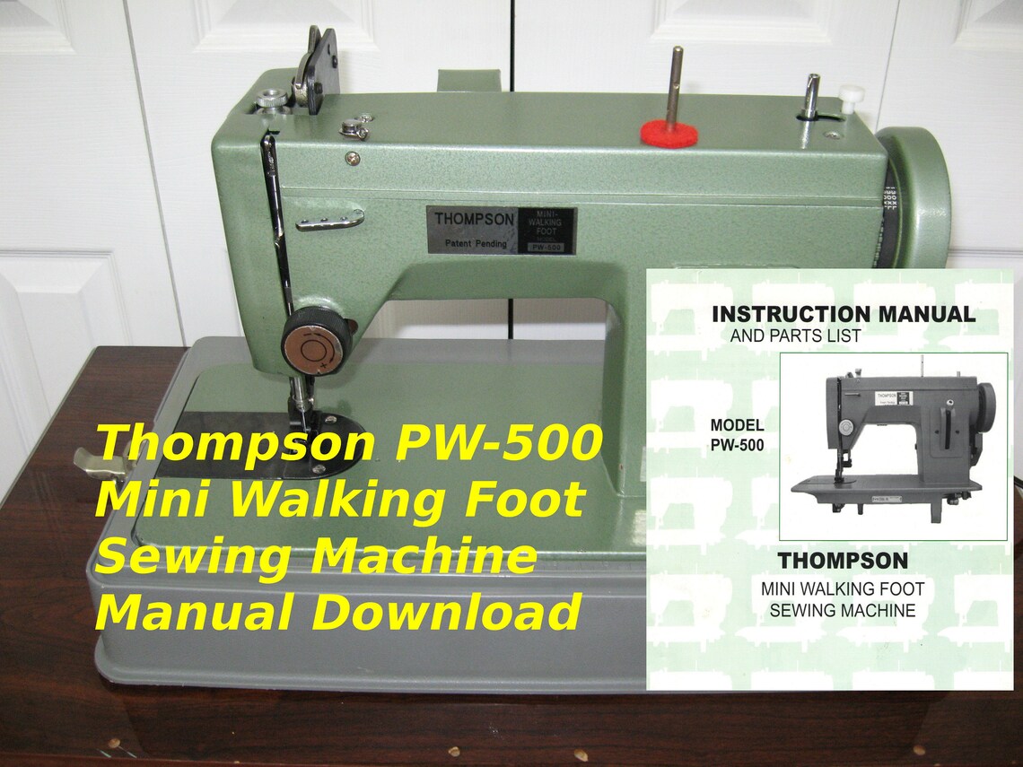 Thompson PW500 Sewing Machine Owners manual Thompson Mini Etsy