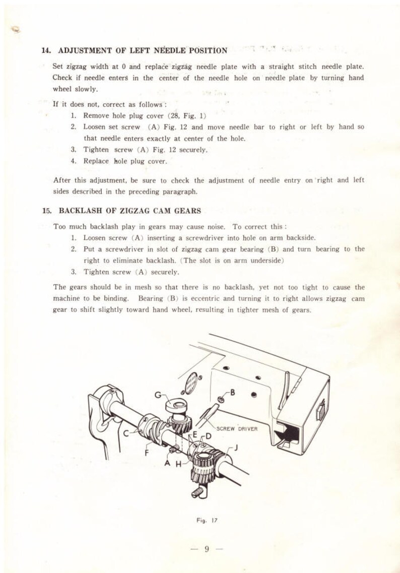 White Sewing Machine White model 167 service manual repair | Etsy