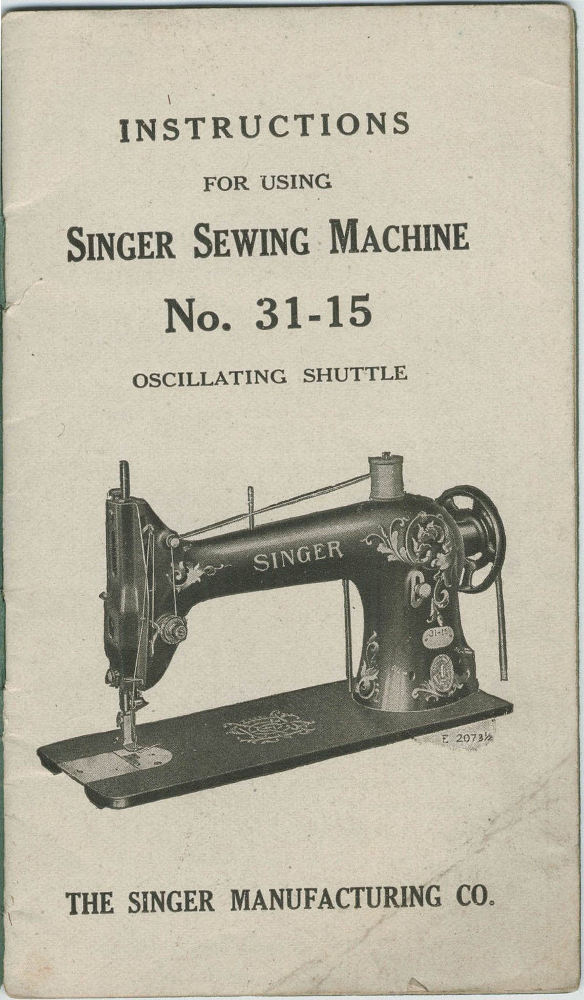 Singer 3115 Industrial Sewing machine Owners Manual 31 15 Etsy