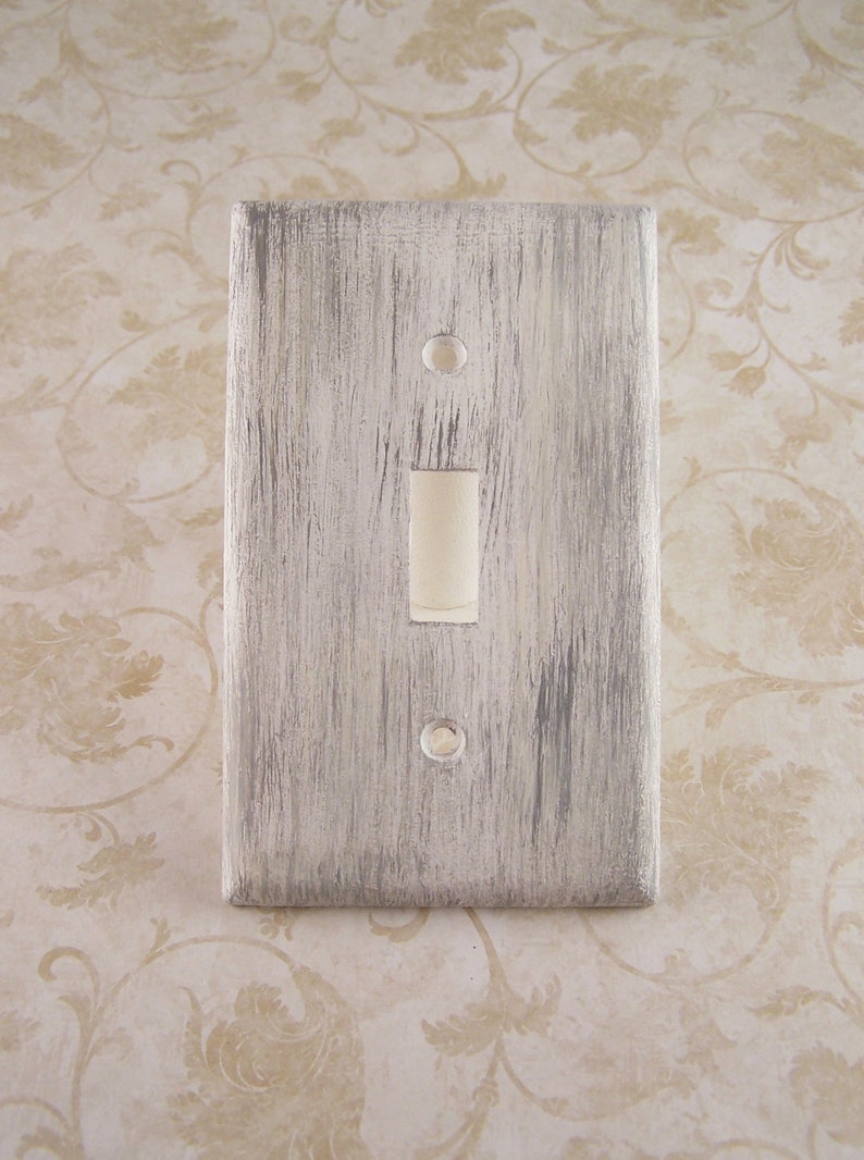 Farmhouse Electric Outlet Cover Antique White or Pick Color Country Cottage Chic Rooster Cover