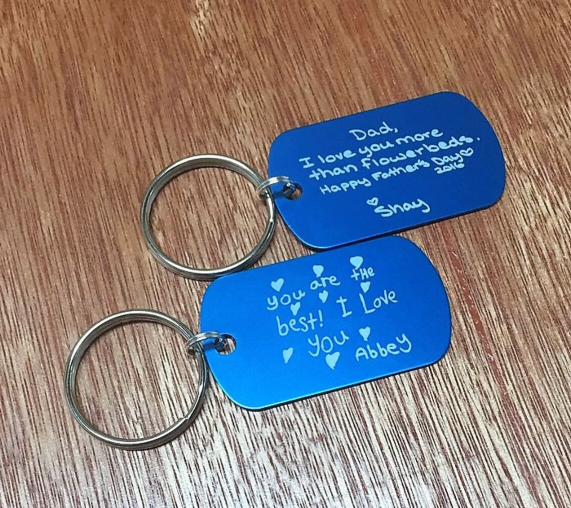Custom/Key chain/Laser engraved/Metal Key Chain Etsy