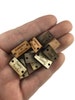 MINI-28 Custom Wood Tags/0.75'x0.375'/Solid Wood/Custom/Laser Engraved/Laser Cut 