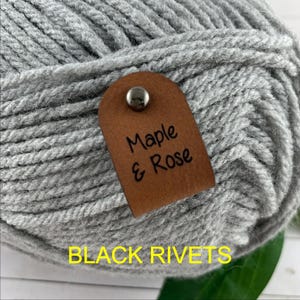 BLACK RIVETS  - Leatherette Round Head Rivets (Removable) - QTY 20