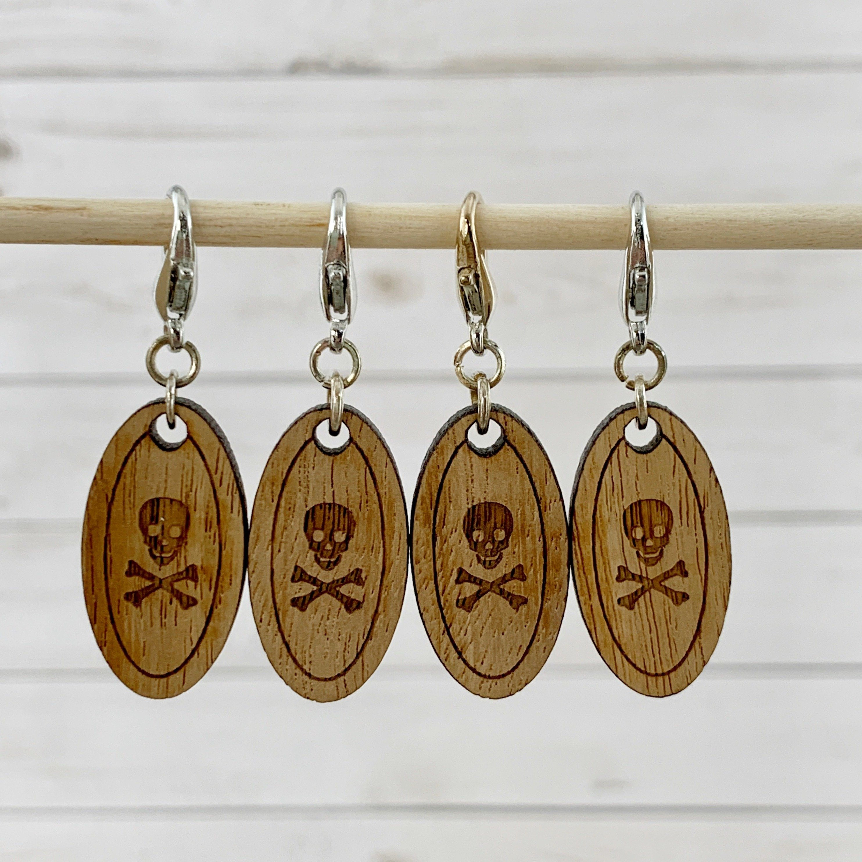Skull Stitch Markers Stitch Markers Knit Purl Increase - Etsy