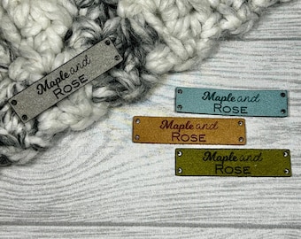 Suede Slim Flat Lay - 40 per set - Custom Tags