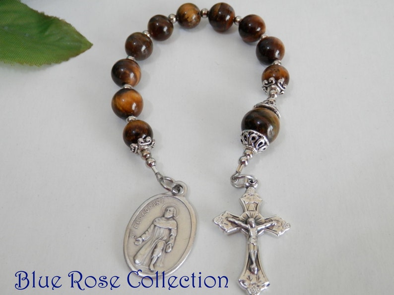 St. Peregrine pocket rosary Patron Saint for Cancer