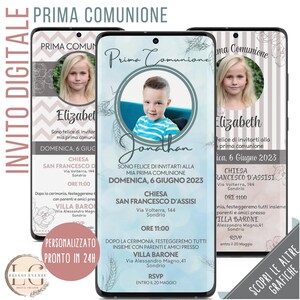 INVITO DIGITALE COMUNIONE, whatsapp, email e tutti i canal social che preferisci!