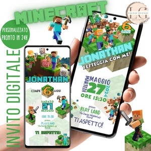 Invito digitale bimbo - electronic games -per invio whatsapp