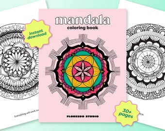 Utskrivbar mandala-målarbok | Självvård och kreativ mindfulness PDF