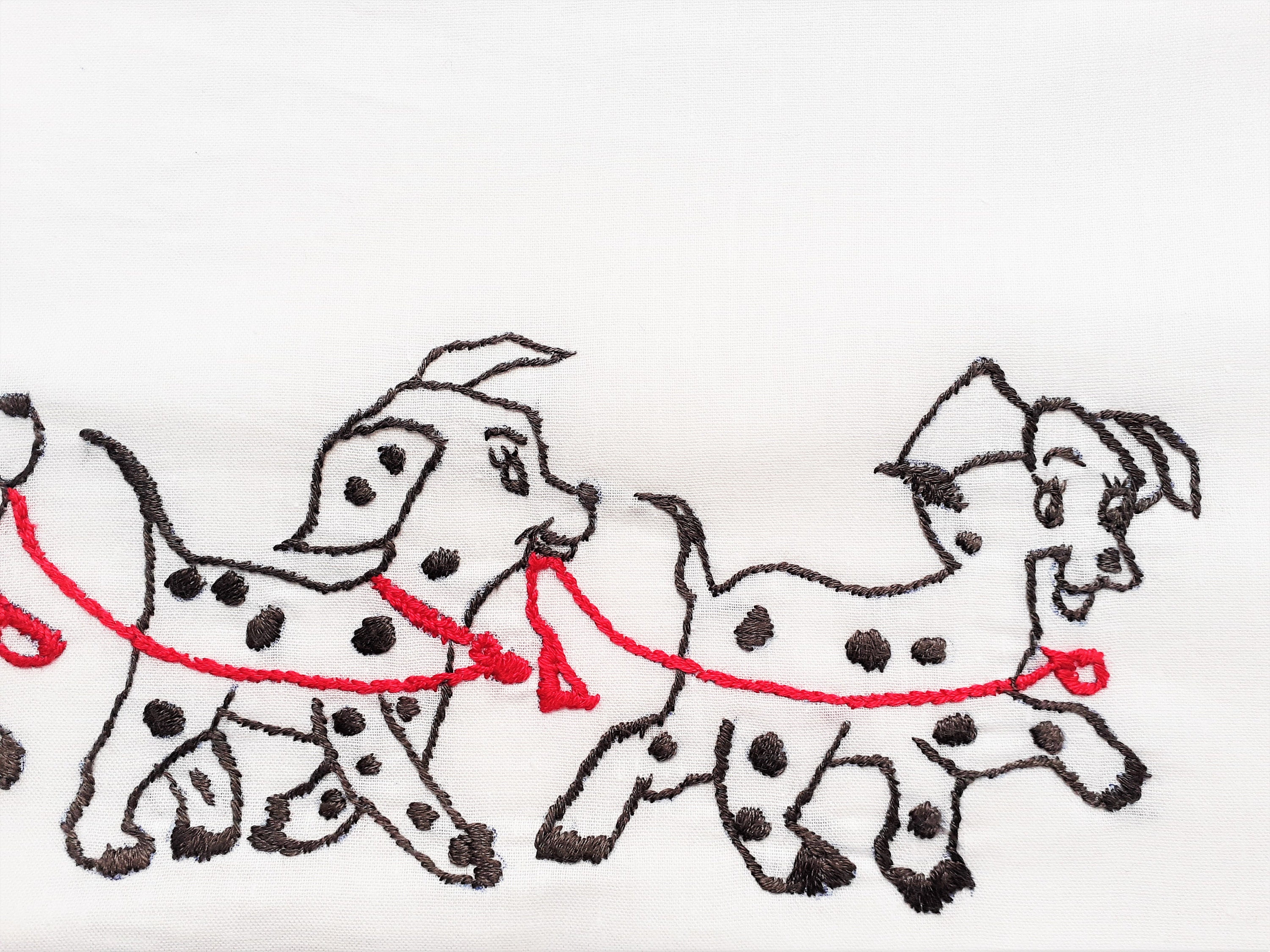 101 Dalmatians,disney,baby Sheet & Pillowcase,hand Embroidery,bedding