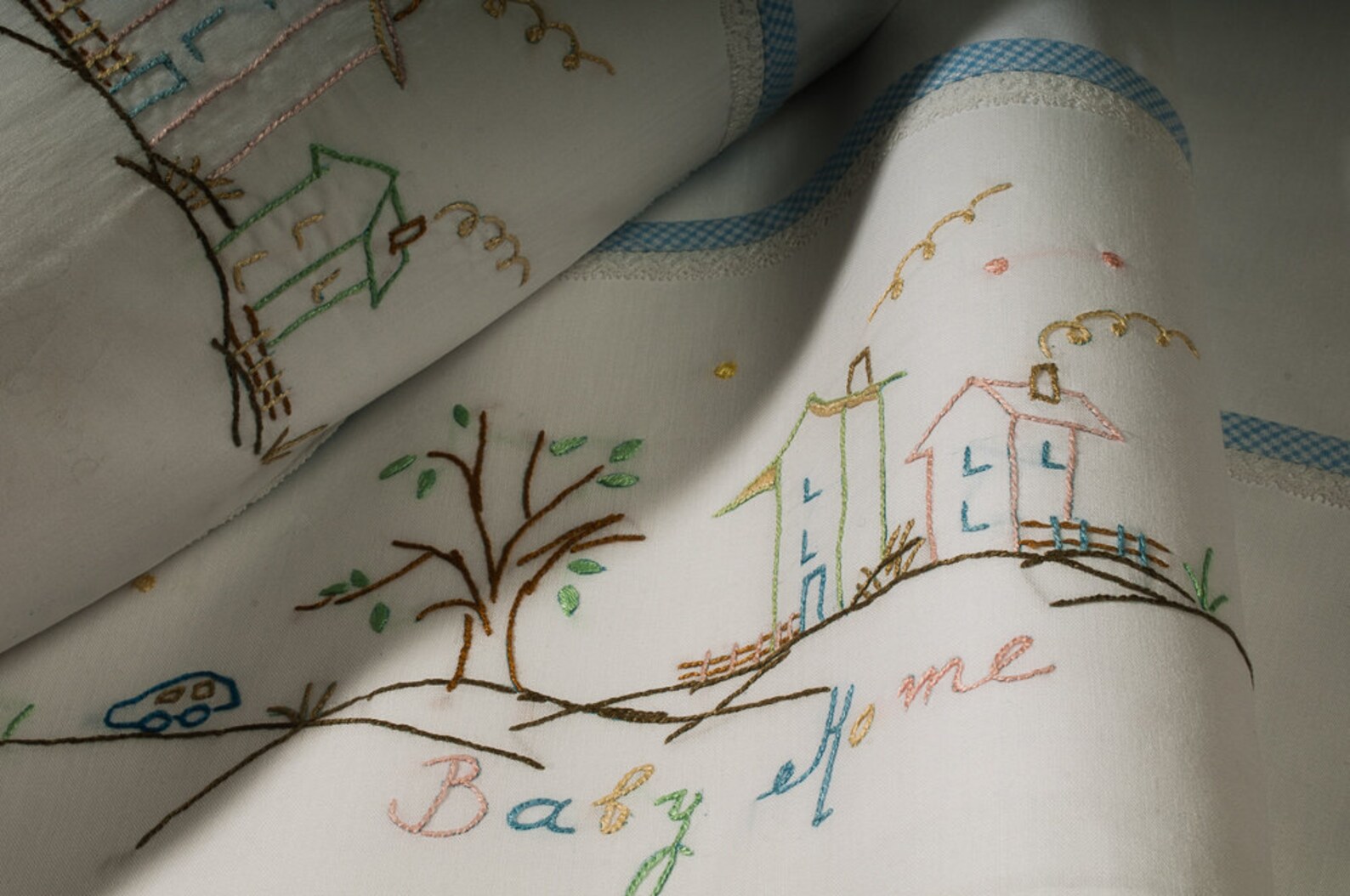 Hand Embroidered Baby Bedding Newborn Gift Baby Shower Etsy