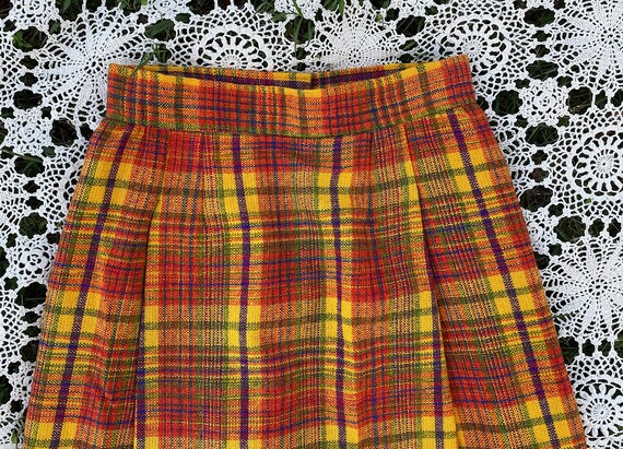 Vintage 1970s Young Traditions Fall Colors Plaid … - image 4