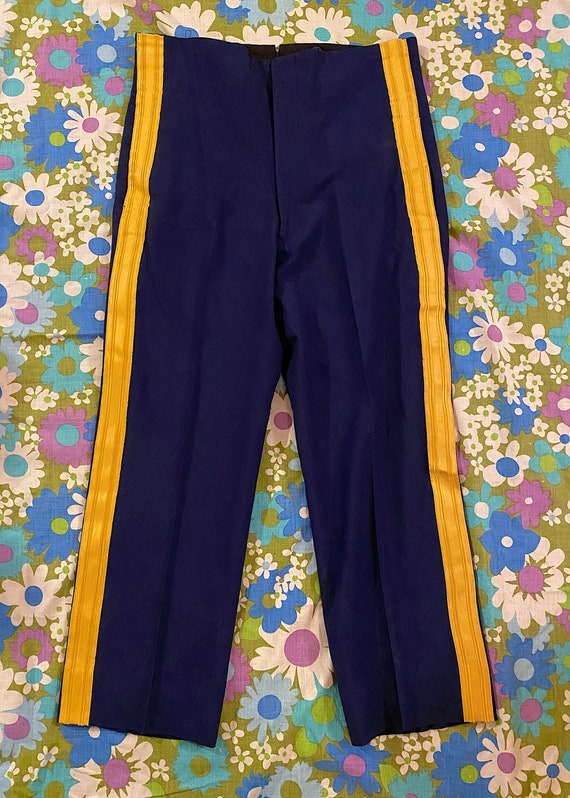 Vintage 1970s 1980s Marching Band Pants Trousers High Waist Etsy