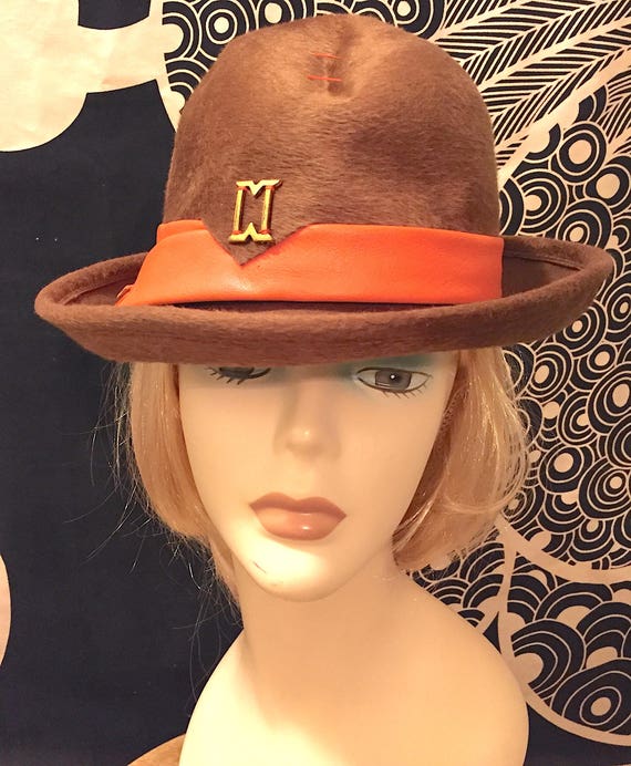 Vintage 1950s 1960s Elsa Schiaparelli Brimmed Hat