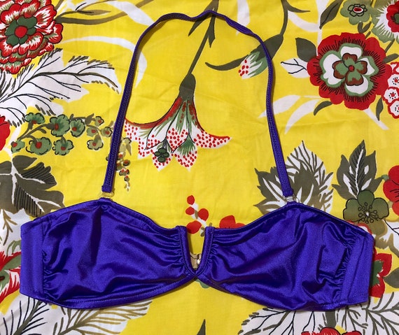 Vintage 1980s Christian Dior Electric Purple Bikin