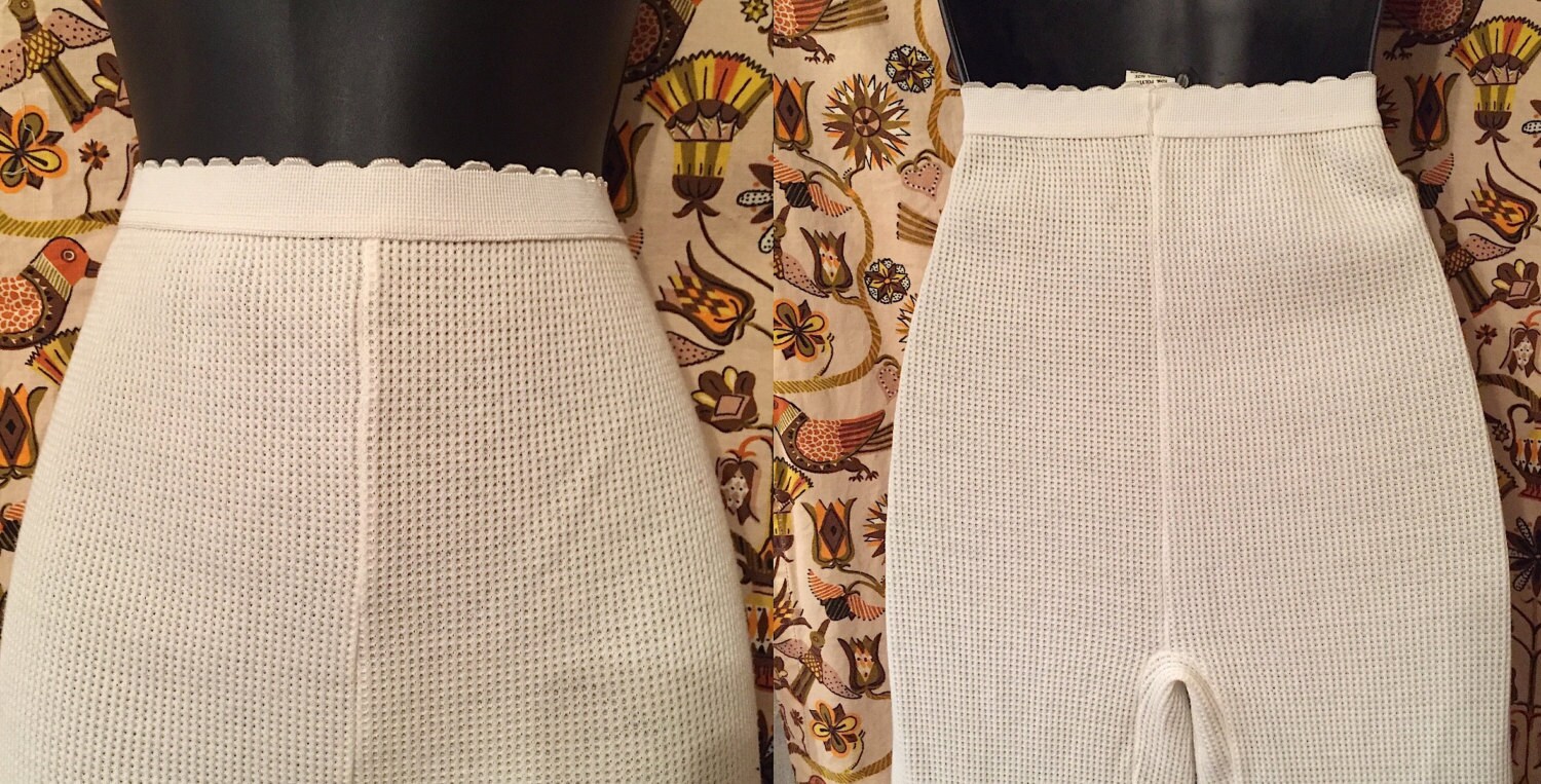 Vintage 1970s JC Penney Long John Thermal Underwear Set Womens Etsy