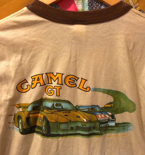 Vintage RARE 1982 Camel GT 500 Ringer T-Shirt Tee… - image 5