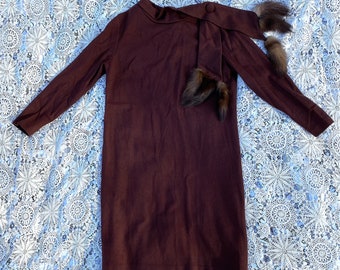 Mod Dress / Moody Street by Puritan Dress / Fits S / 60s Brown - Etsy