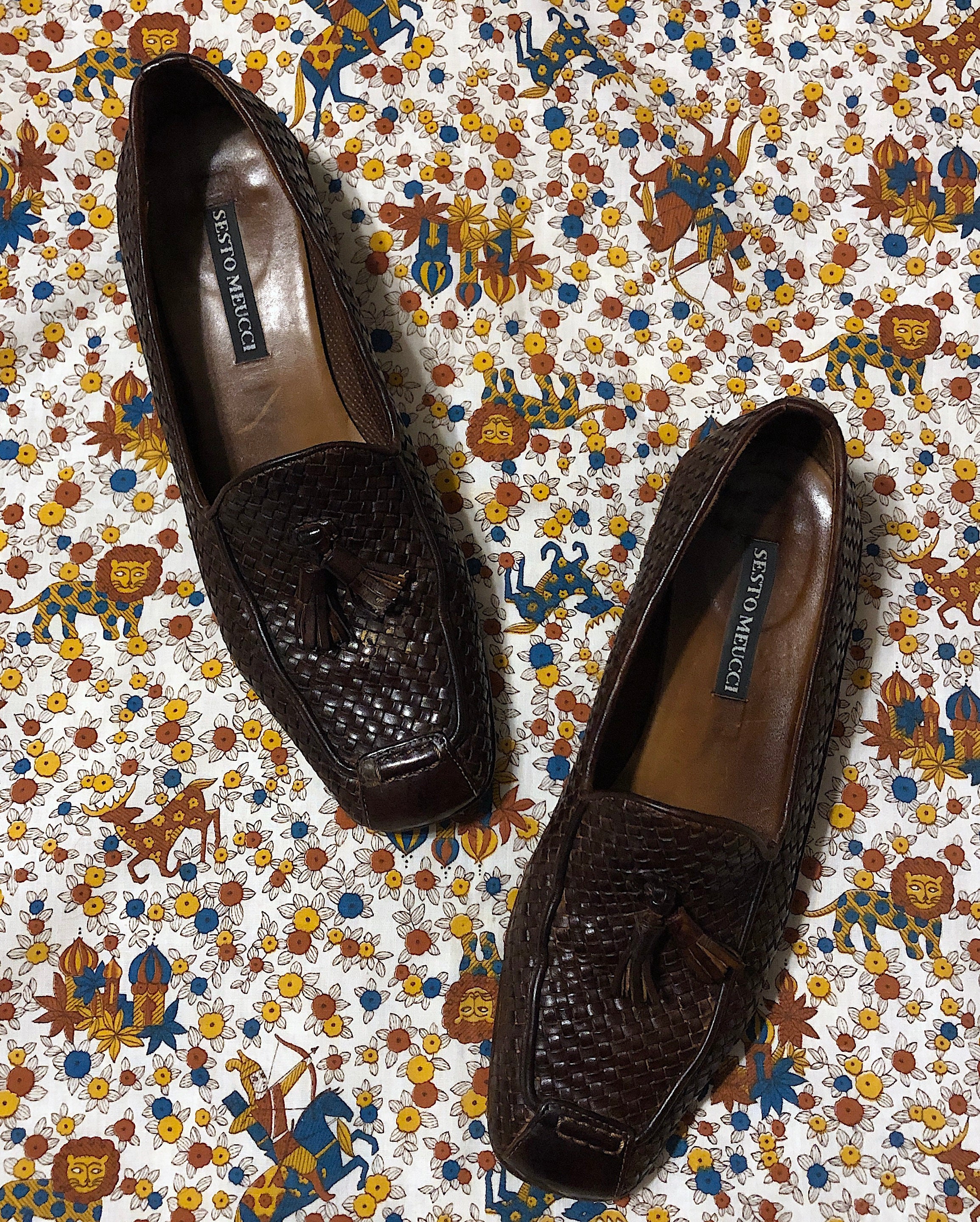 Sesto meucci outlet woven loafers