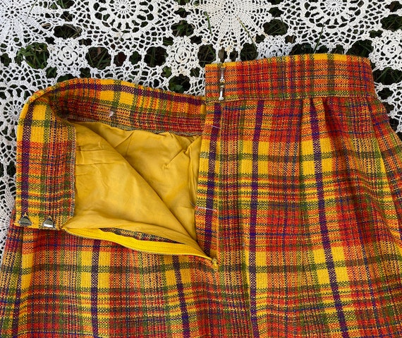 Vintage 1970s Young Traditions Fall Colors Plaid … - image 6