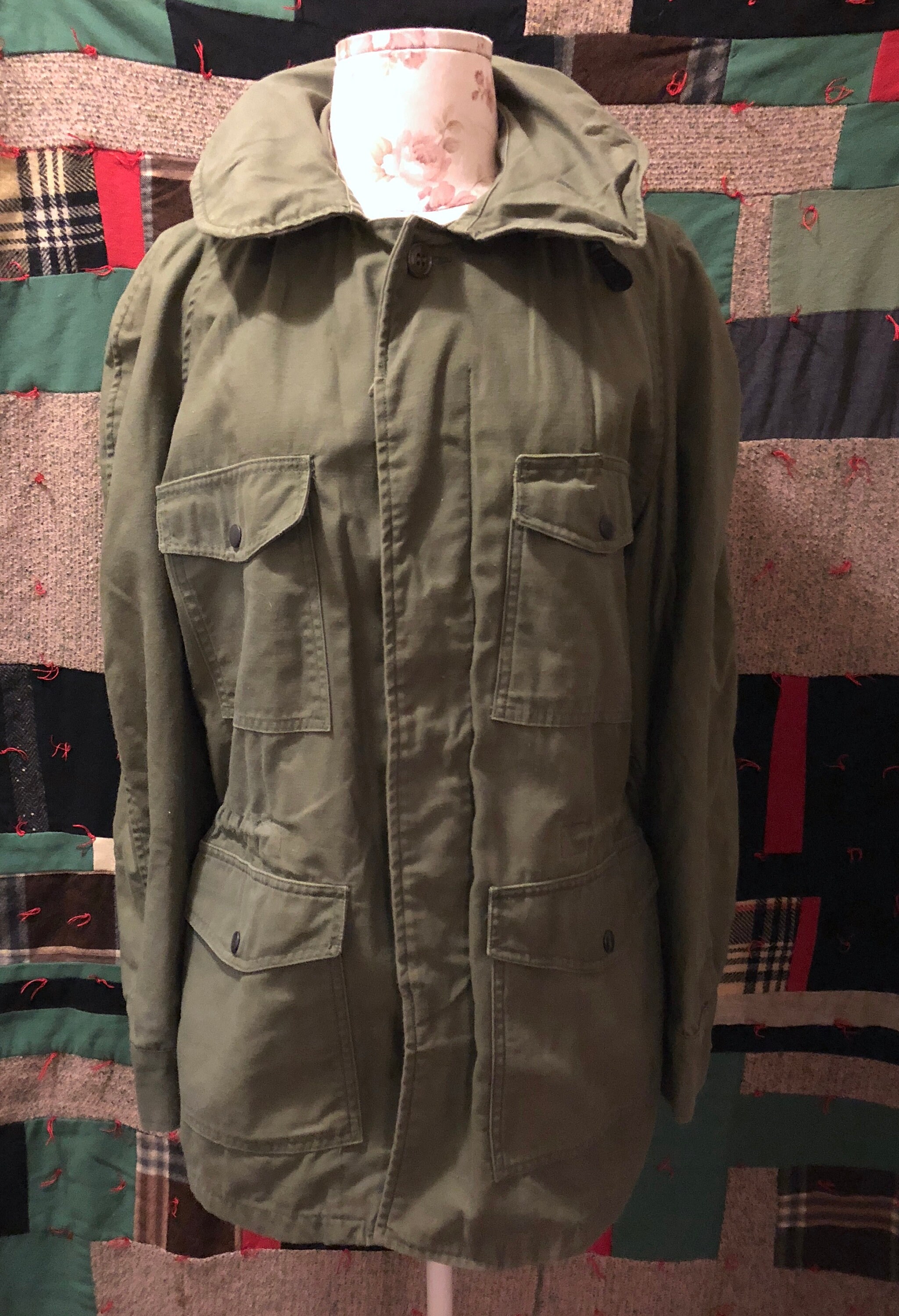 Vintage 1960s US Air Force Field Jacket With Hood MIL-J-4883C USAF