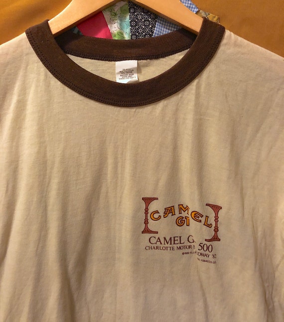 Vintage RARE 1982 Camel GT 500 Ringer T-Shirt Tee… - image 2