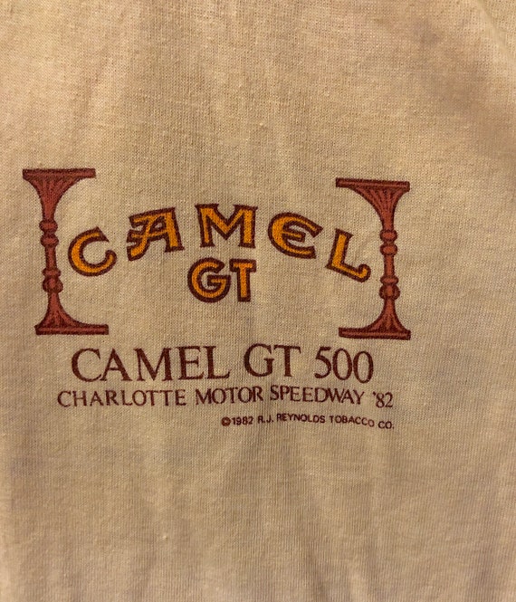 Vintage RARE 1982 Camel GT 500 Ringer T-Shirt Tee… - image 3