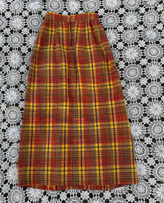 Vintage 1970s Young Traditions Fall Colors Plaid … - image 5