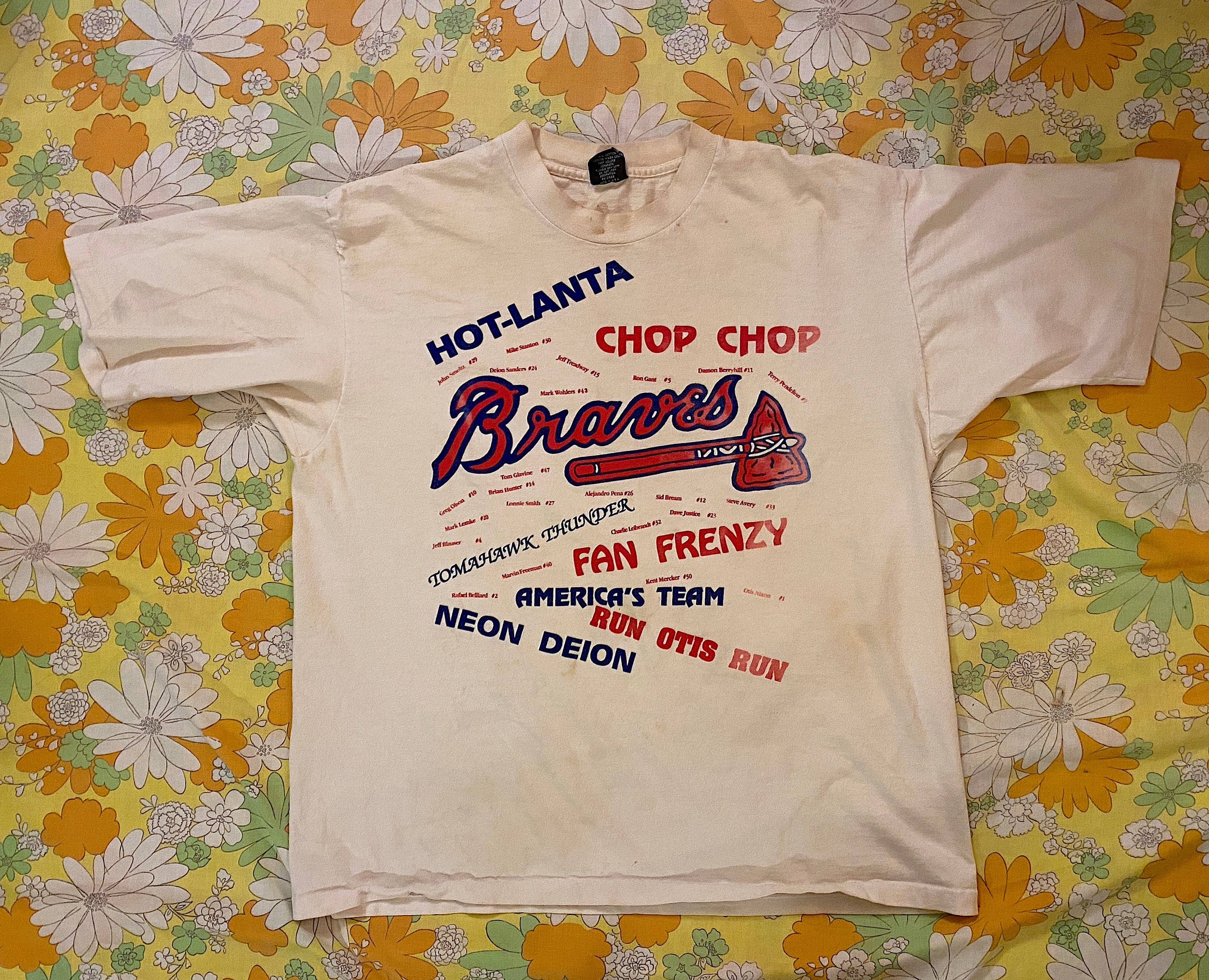 MLB, Shirts & Tops, Vtg Boys Medium 12 Mlb Atlanta Braves Jersey