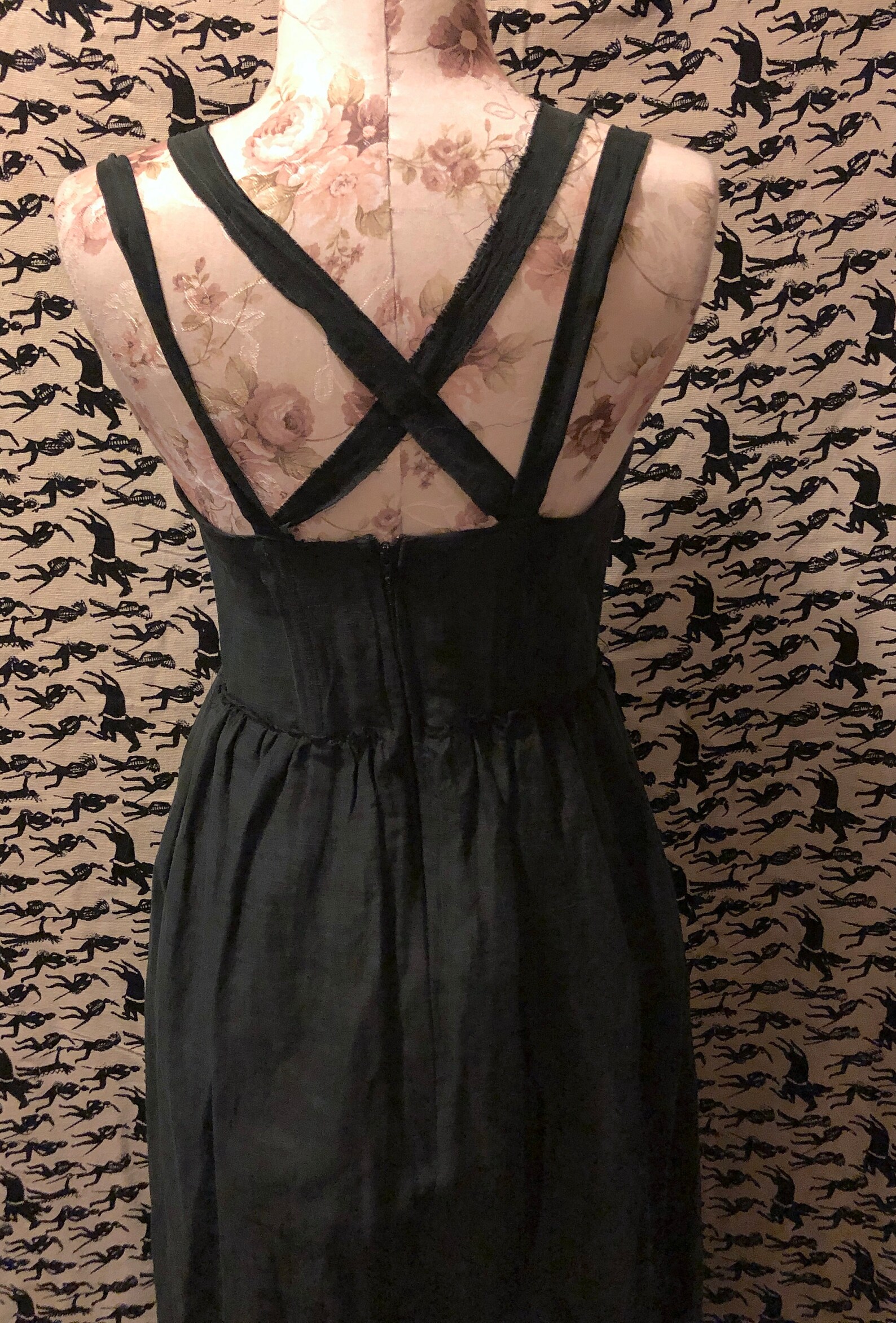 VINTAGE BLACK 3D SILK PRET main image 1