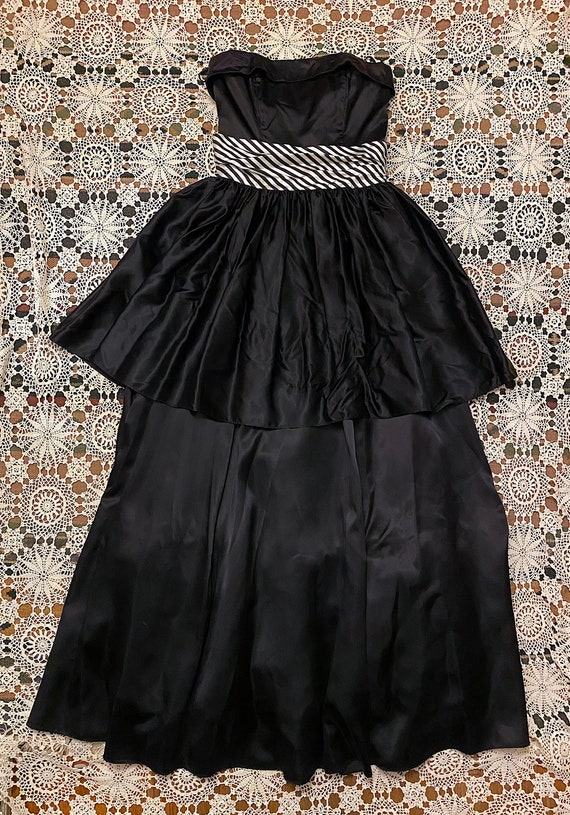 Vintage 1980s Gunne Sax Jessica McClintock Black … - image 2