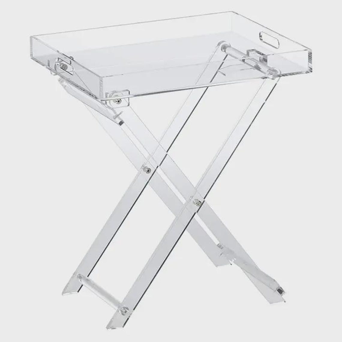 Acrylic Clear Folding Table - Etsy