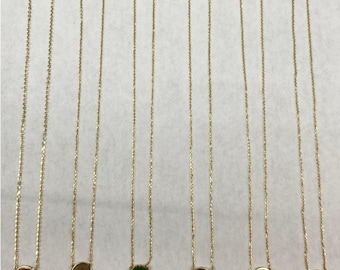 ECHTE 14k gouden en emaille klaverkettingen