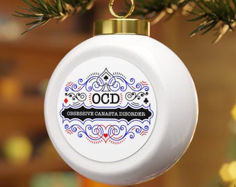 Canasta Christmas Ball Ornament