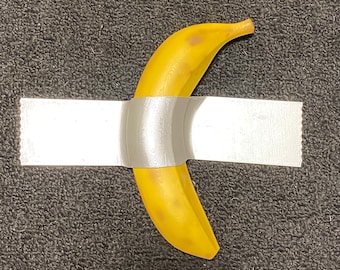3D Printed Duct Tape Banana Art