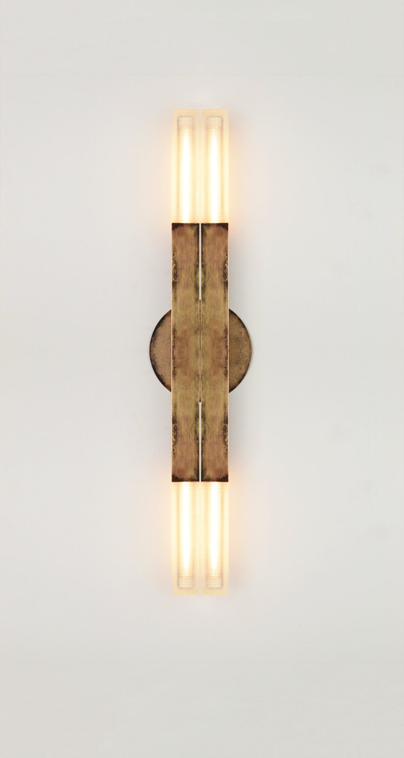 Minimalist Sconce POST KoKo Sconce Modern Brass Sconce Etsy