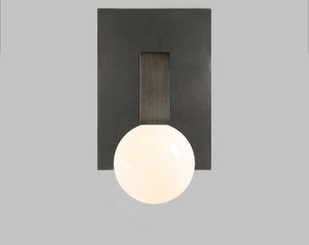 Fisher Sconce | Daikon Studio Lighting |  Modern Steel Sconce | Black Sconce | Minimal Sconce | Steel Wall Light | Modern Wall Light