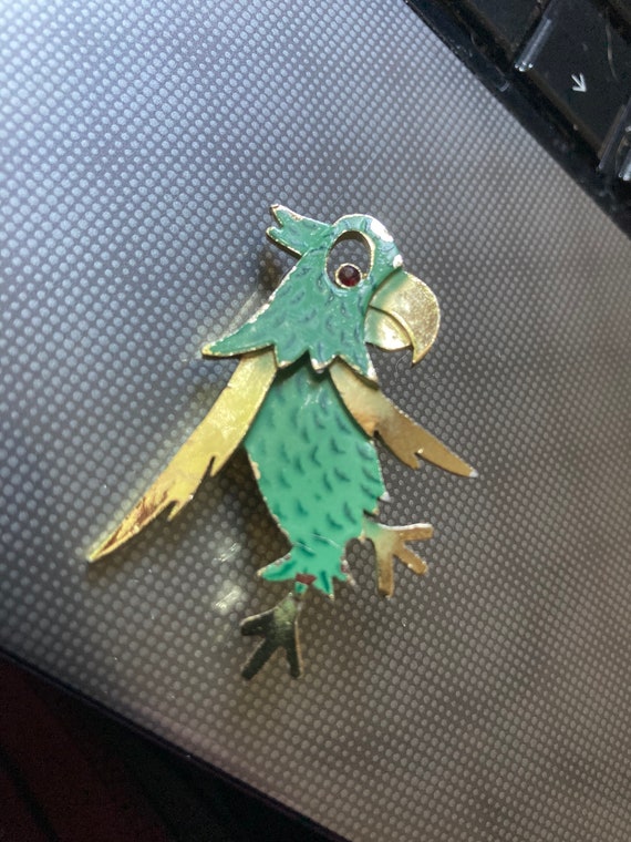 Parrot Brooch