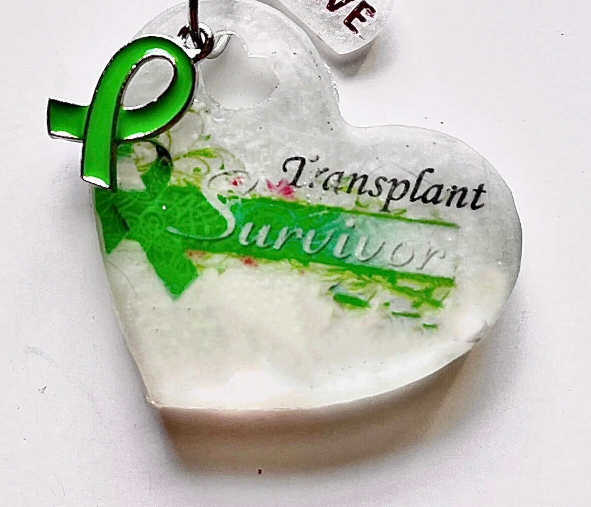 Resin Heart Design Keychain Gift for Transplant Survivors - Etsy